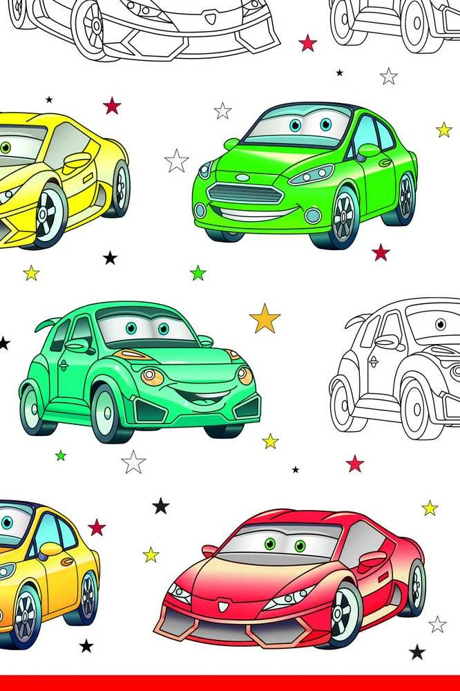 Popierinė staltiesė „Car Animation“ 120x180 cm