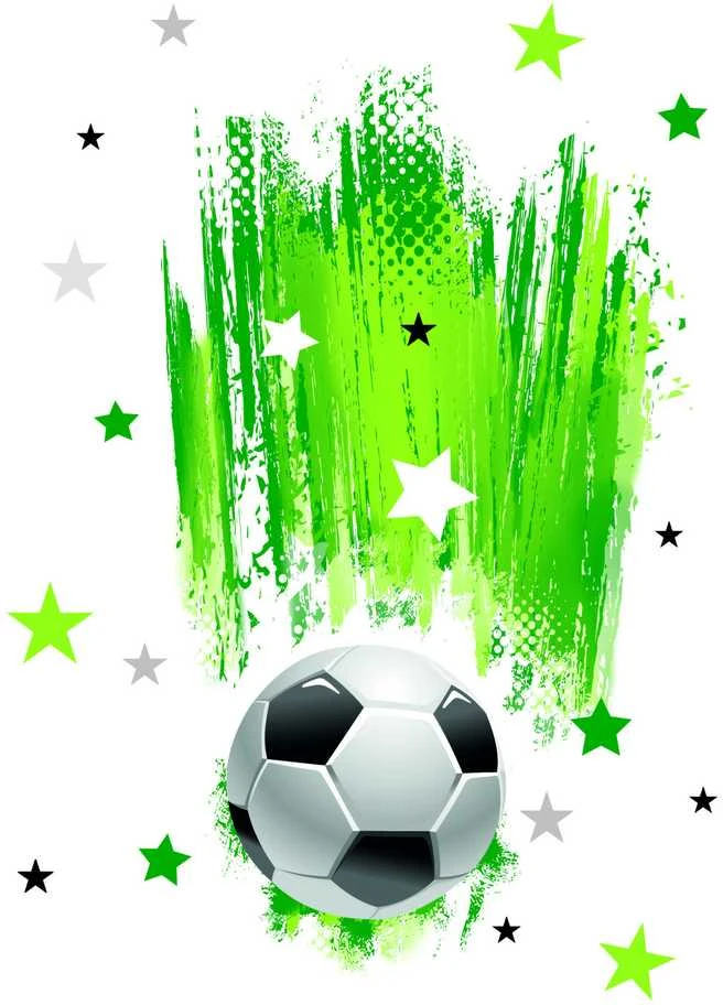 Popierinė staltiesė „Futbolas su žvaigždėmis“, 120x180 cm