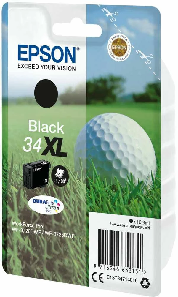 EPSON 34XL Ink Juodas 16,3ml Blister