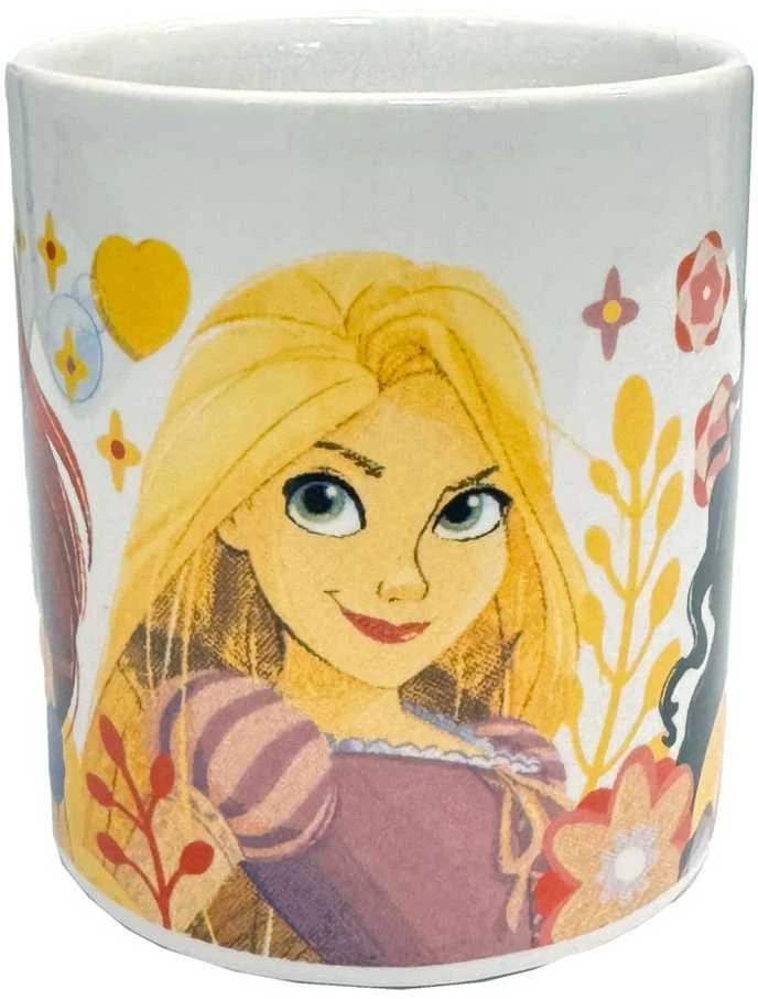 Stor „Disney Princess Heart Pattern“ porcelianinis puodelis, 235 ml (8 uncijos), dovanų dėžutėje