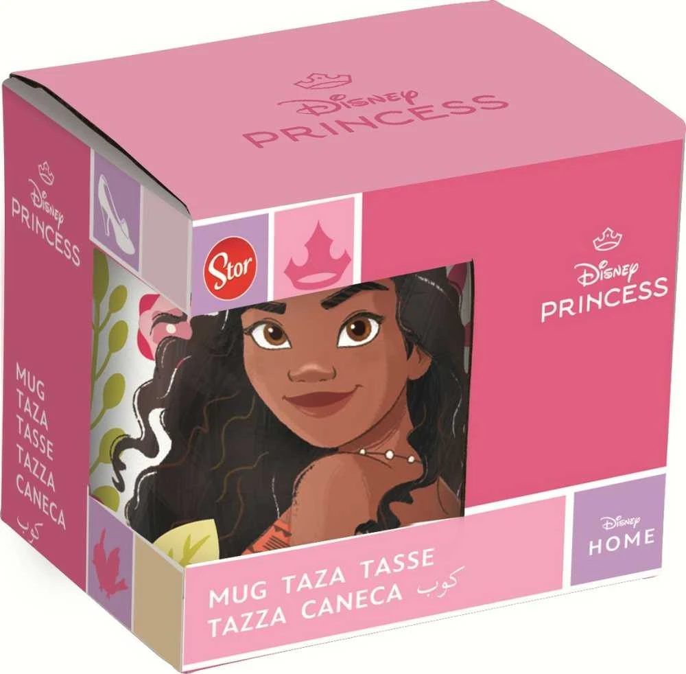 Stor „Disney Princess Heart Pattern“ porcelianinis puodelis, 235 ml (8 uncijos), dovanų dėžutėje