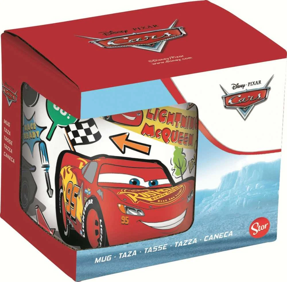 Disney Cars porceliano puodelis 235 ml dovanų dėžutėje