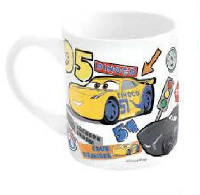 Disney Cars porceliano puodelis 235 ml dovanų dėžutėje