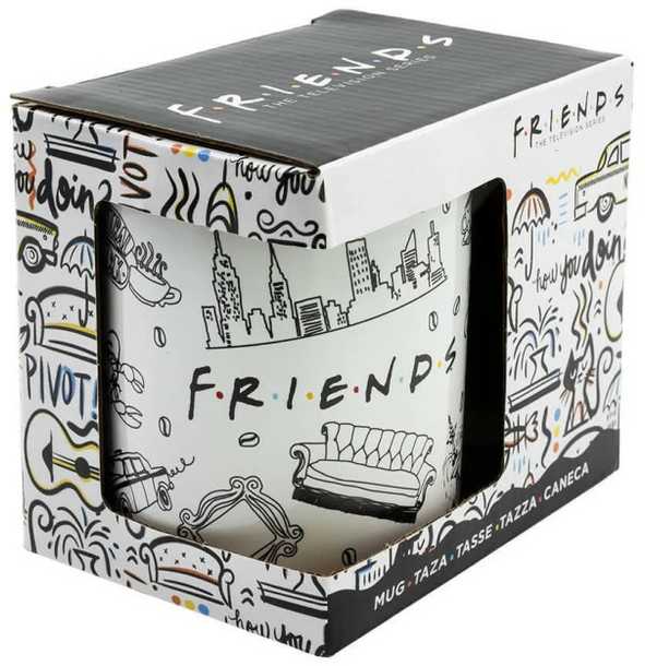 Porcelianinis puodelis „Friends NYC“, 325 ml, dovanų dėžutėje