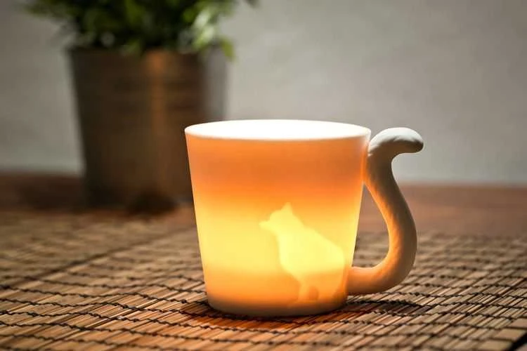 Porcelianinis puodelis „Katės“