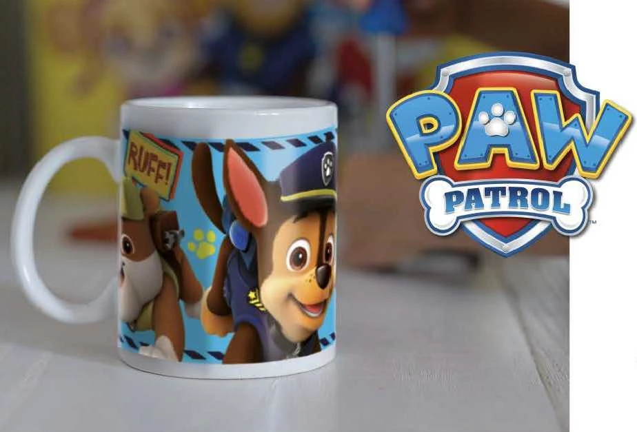 Porcelianinis puodelis „Paw Patrol Boy Icons“ 235 ml (8 uncijos) dovanų dėžutėje