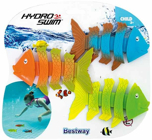 Nardymo žaislų rinkinys Bestway Squiggle Wiggle Fish