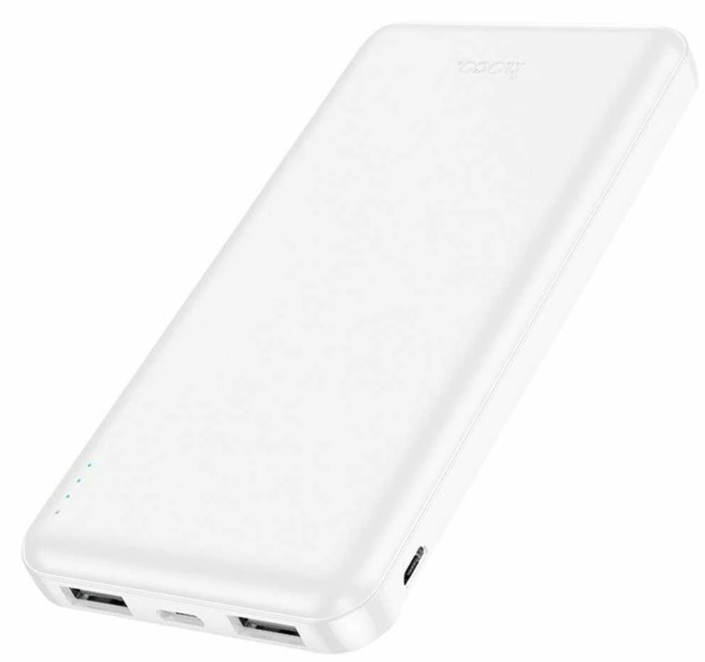 Powerbank Hoco 10000 mAh 2.1A J100 baltas