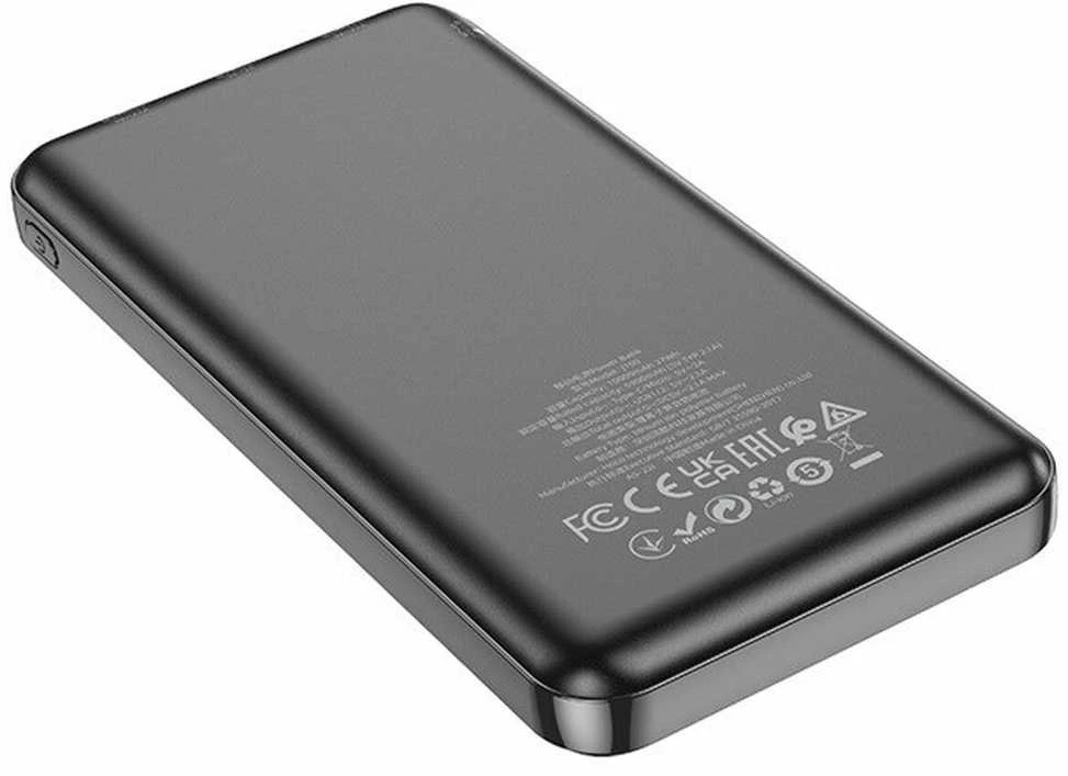 Powerbank Hoco 10000 mAh 2,1A J100 juodas