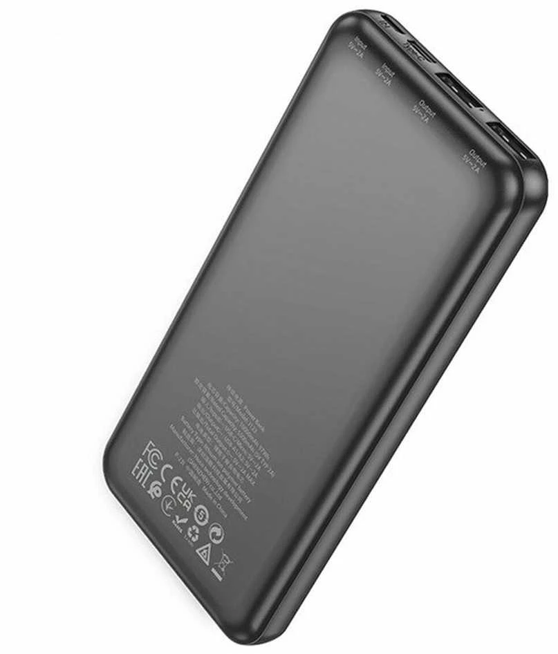 HOCO powerbank 10000 mAh 2A J123 juodas