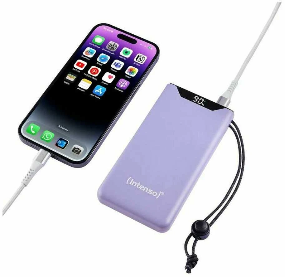 POWER BANK USB 10000MAH QC3.0 / PURPLE F10000 7332033 INTENSO