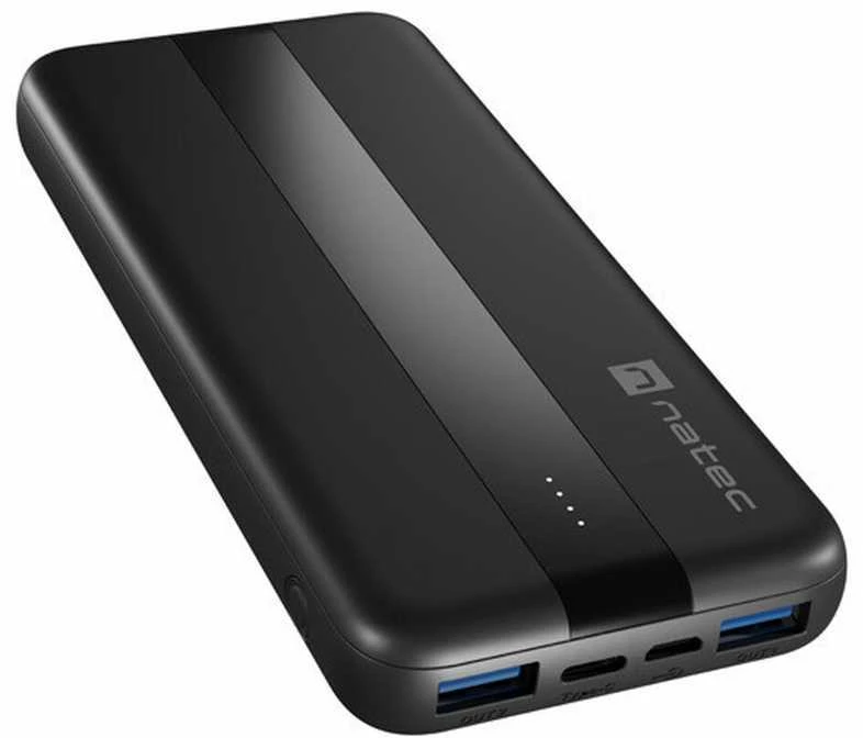 NATEC TREVI SLIM Q V2 ličio polimerų (LiPo) 10000 mAh Juodas