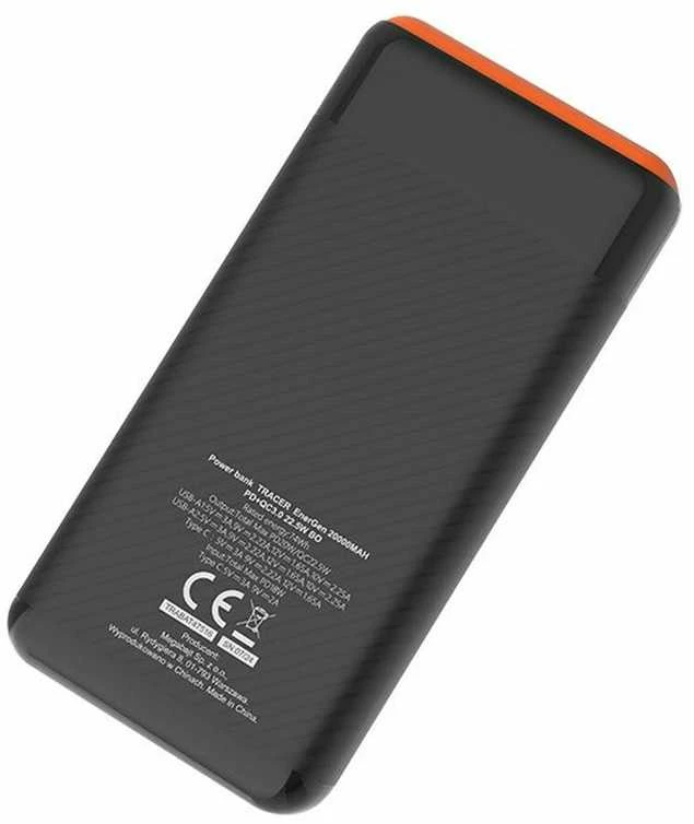 Tracer EnerGen 20000 mAh Juodas, Oranžinis