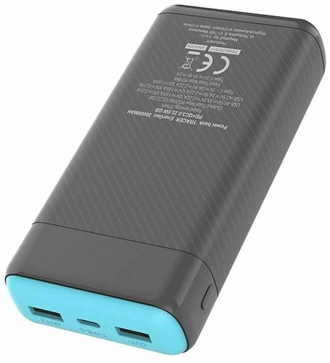 Tracer EnerGen 20000 mAh Juodas, Mėlyna