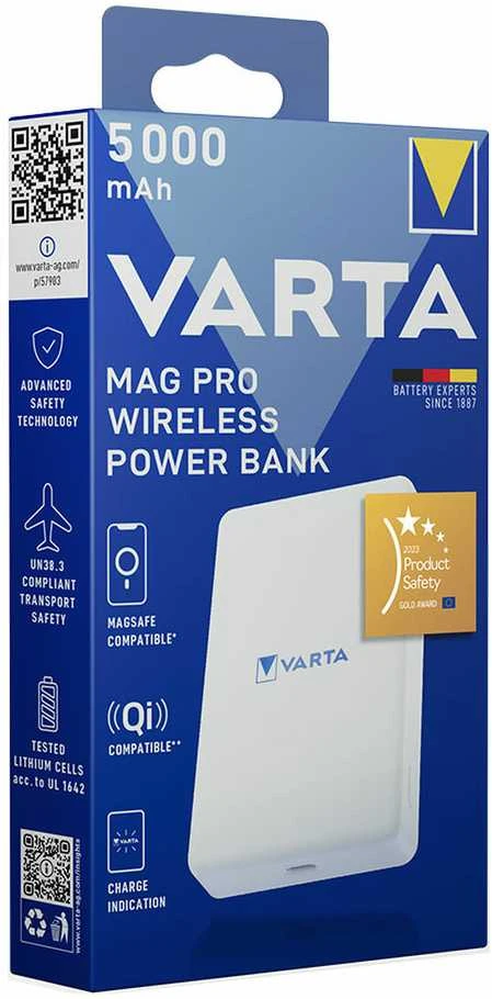 Varta Mag Pro belaidė 5000mAh išorinė baterija (57903 101 111)
