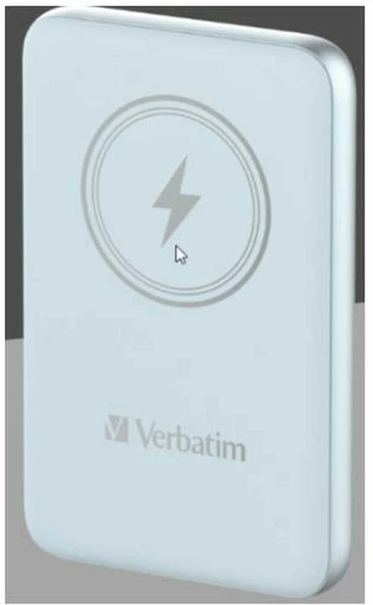 „Verbatim“ belaidis magnetinis išorinis akumuliatorius „n' Go“ 15 W 5000 mAh mėlynas 32242