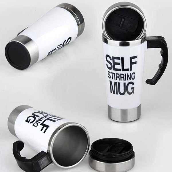 GiftWorld Lazy puodelis su dangteliu 400ml