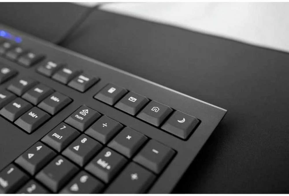 Klaviatūra CHERRY KC 1000 USB FRENCH - Juodas