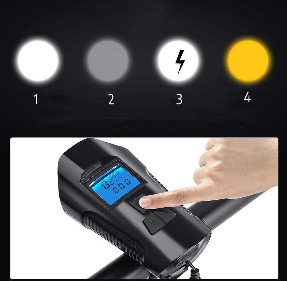 Trizand LED dviračio žibintas su skaitikliu 23680