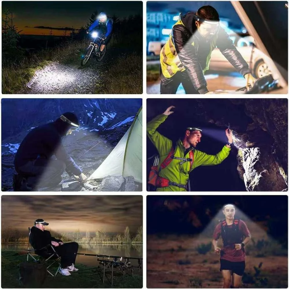 Trizand Galingas LED COB XPE prožektorius ant galvos