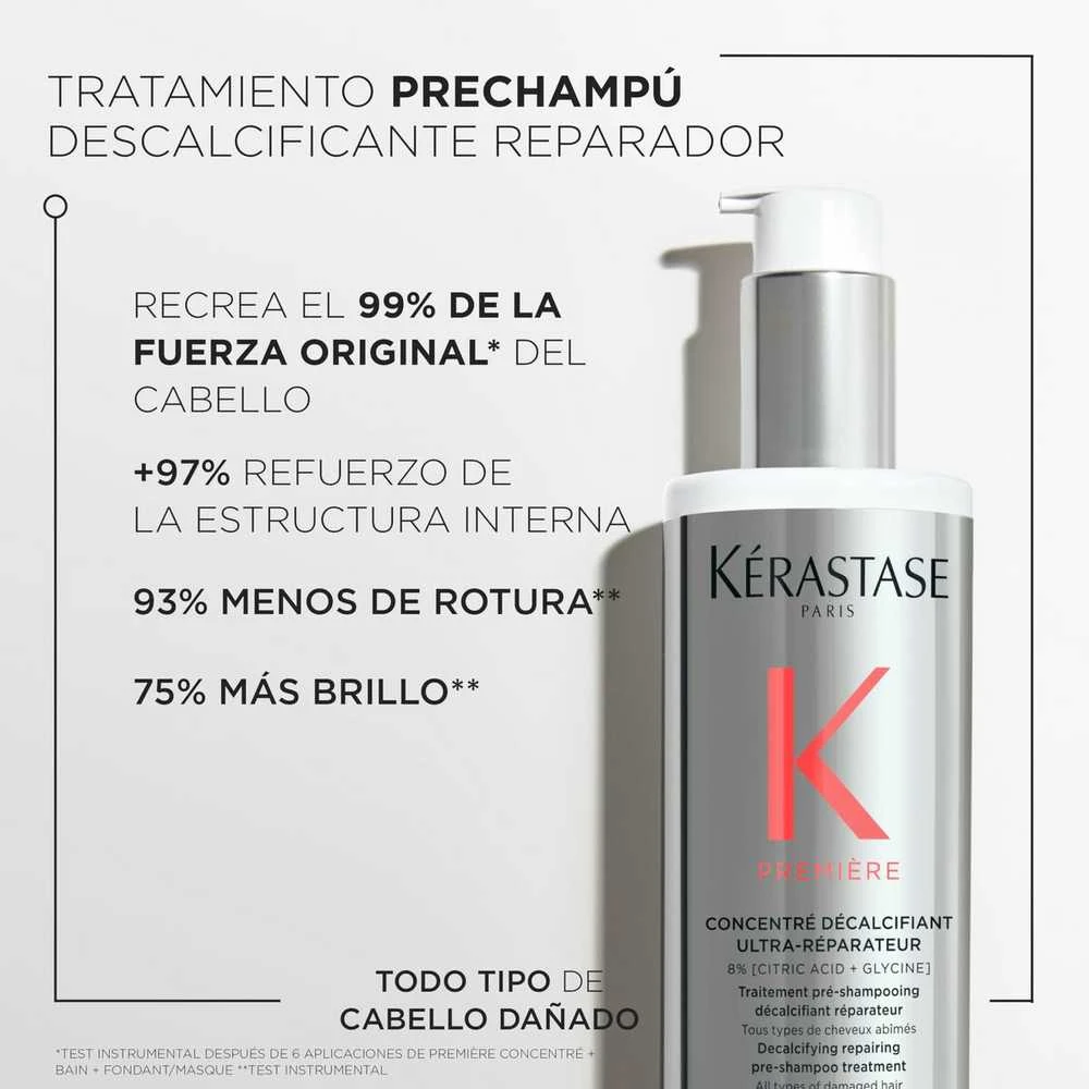 Kerastase Premiere Ultra-Repairing Decalcifying Concentrate koncentratas pažeistiems plaukams, 250 ml