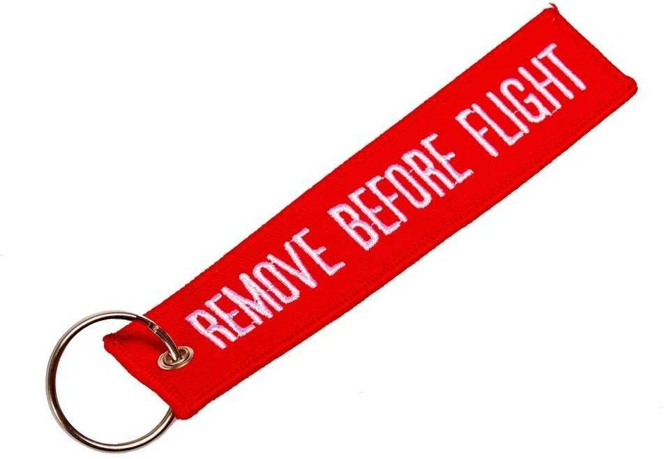 Raktų pakabukas "Remove before flight"