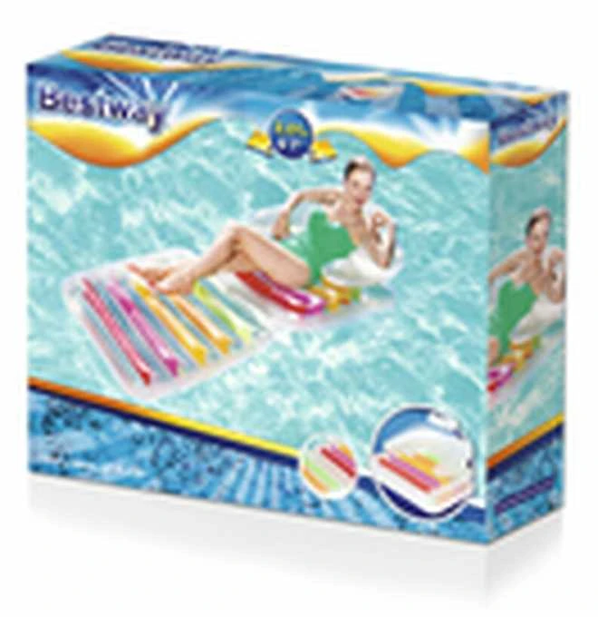 BESTWAY pripučiamas sulankstomas čiužinys High Fashion, 2.01m x 0.89m, 43023