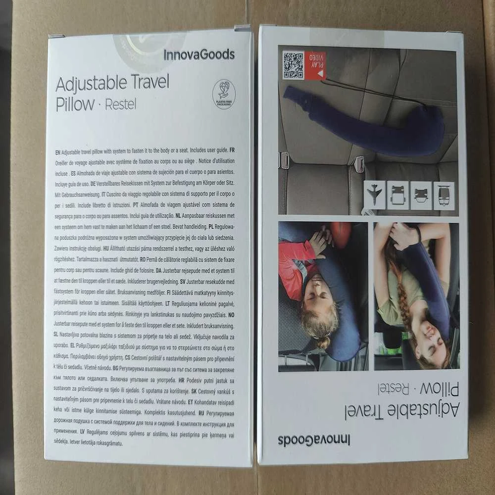 Pripučiama kelioninė pagalvėlė, tvirtinama prie sėdynės Restel InnovaGoods