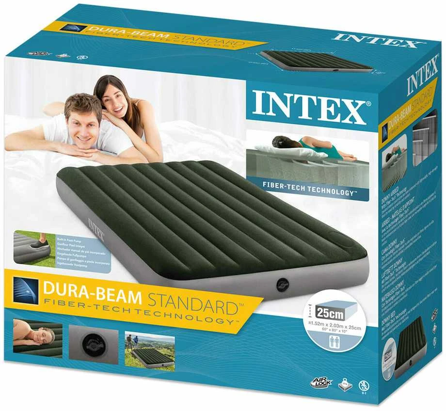Pripučiamas čiužinys INTEX Queen Downy 203x152x25cm