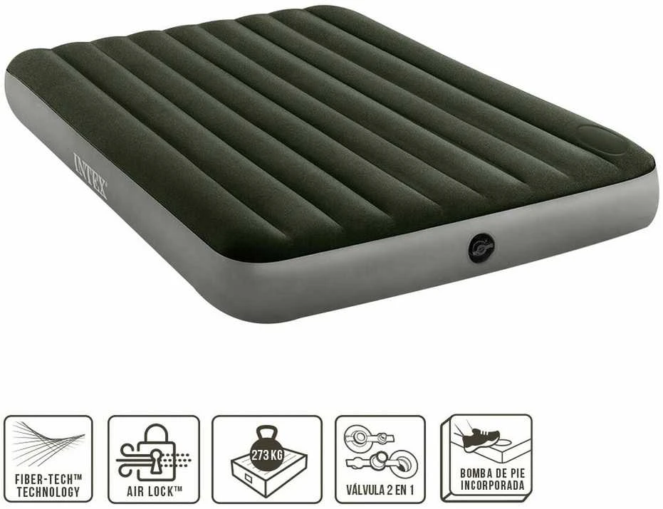 Pripučiamas čiužinys INTEX Queen Downy 203x152x25cm
