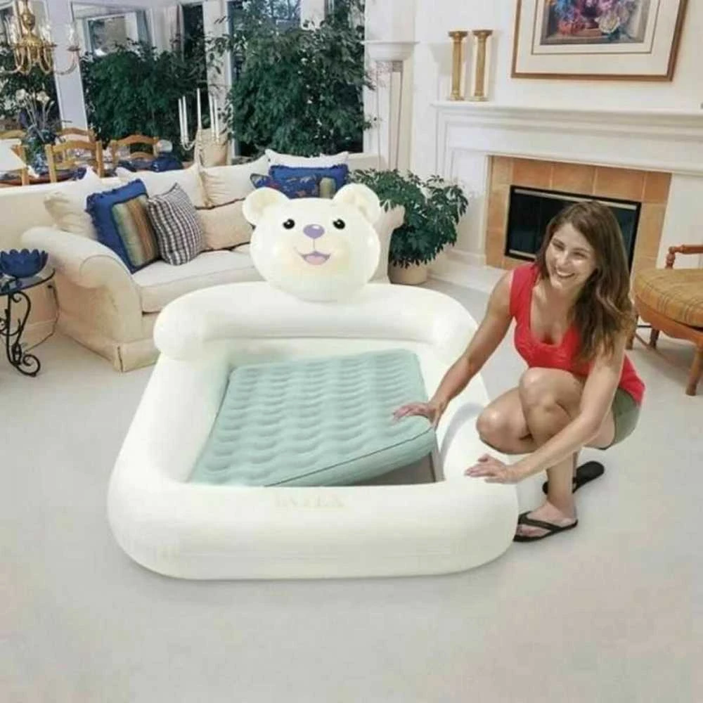 INTEX pripučiamas čiužinys 178x114x71 cm su pompa 66814NP