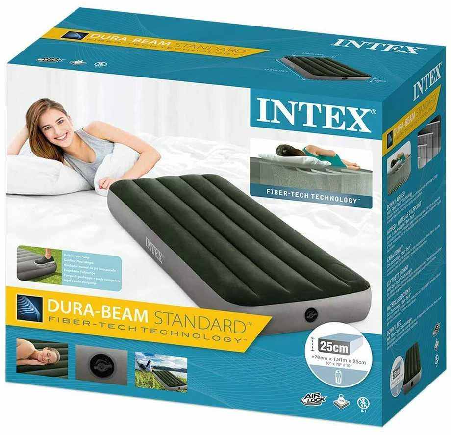Pripučiamas čiužinys INTEX Downy 191x137x25cm