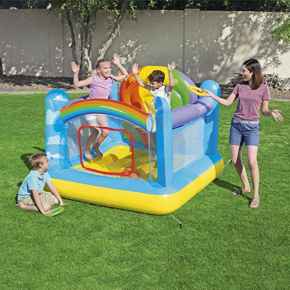 BESTWAY pripučiamas batutas Hot Air Balloon Bouncer 1.75m x 1.73m x 1.37m, 52269