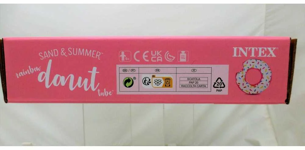 Pripučiamas žaislas INTEX Donut Tube, 107x99cm rožinis 56265NP