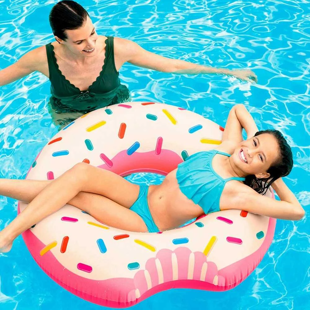 Pripučiamas žaislas INTEX Donut Tube, 107x99cm rožinis 56265NP