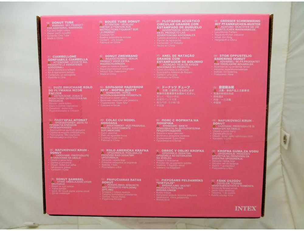 Pripučiamas žaislas INTEX Donut Tube, 107x99cm rožinis 56265NP