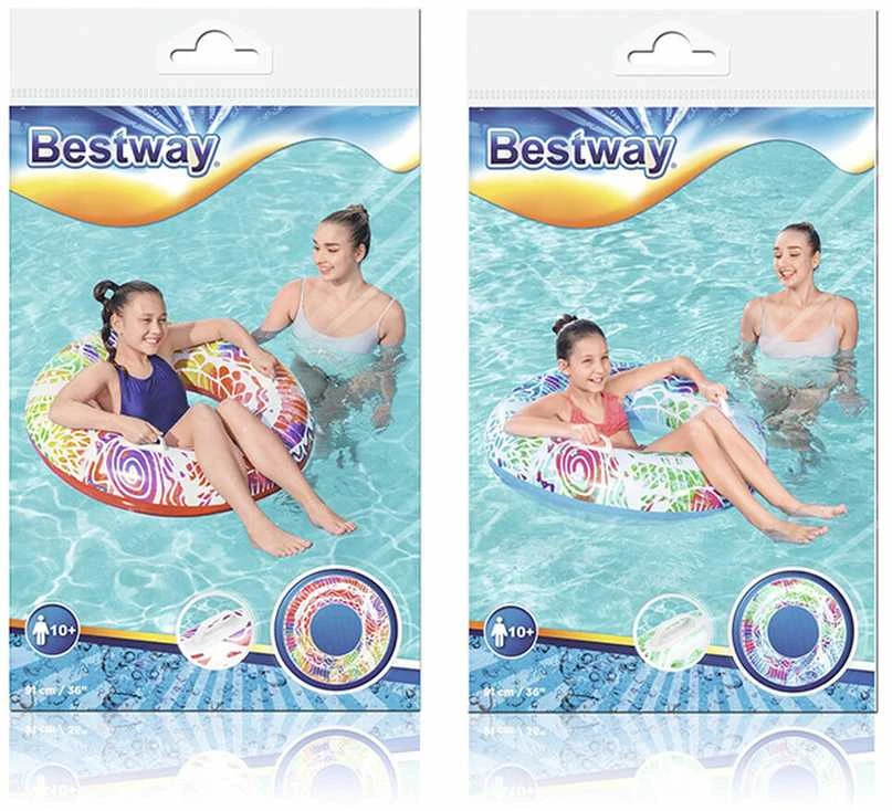 Bestway Pripučiamas ratas su rankenomis 91cm 36084