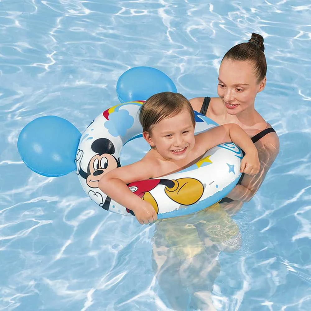 Pripučiamas ratas Bestway Mickey 9102, baltas, 760 mm