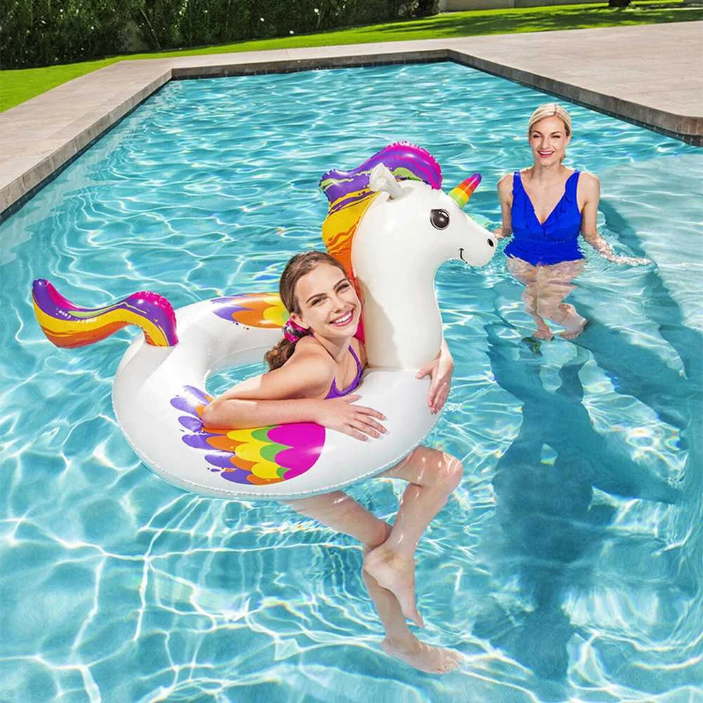 BESTWAY plaukimo ratas Fantasy Unicorn 119cm x 91cm., 36159