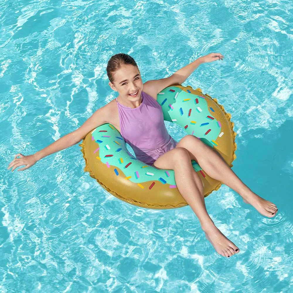 Pripučiamas ratas Bestway Donut 36300, rudas/žalias, 910 mm