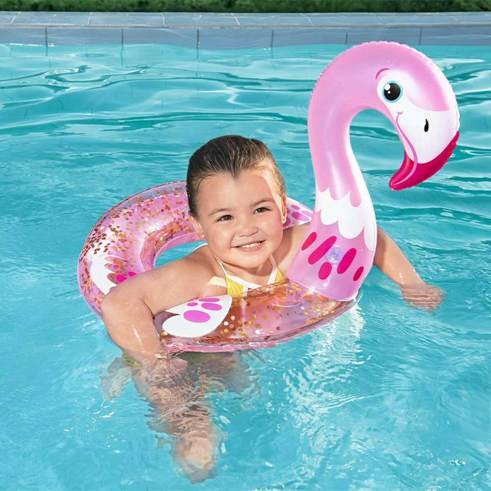 „Bestway“ plaukimo žiedo gulbės blizgučiai 61cm