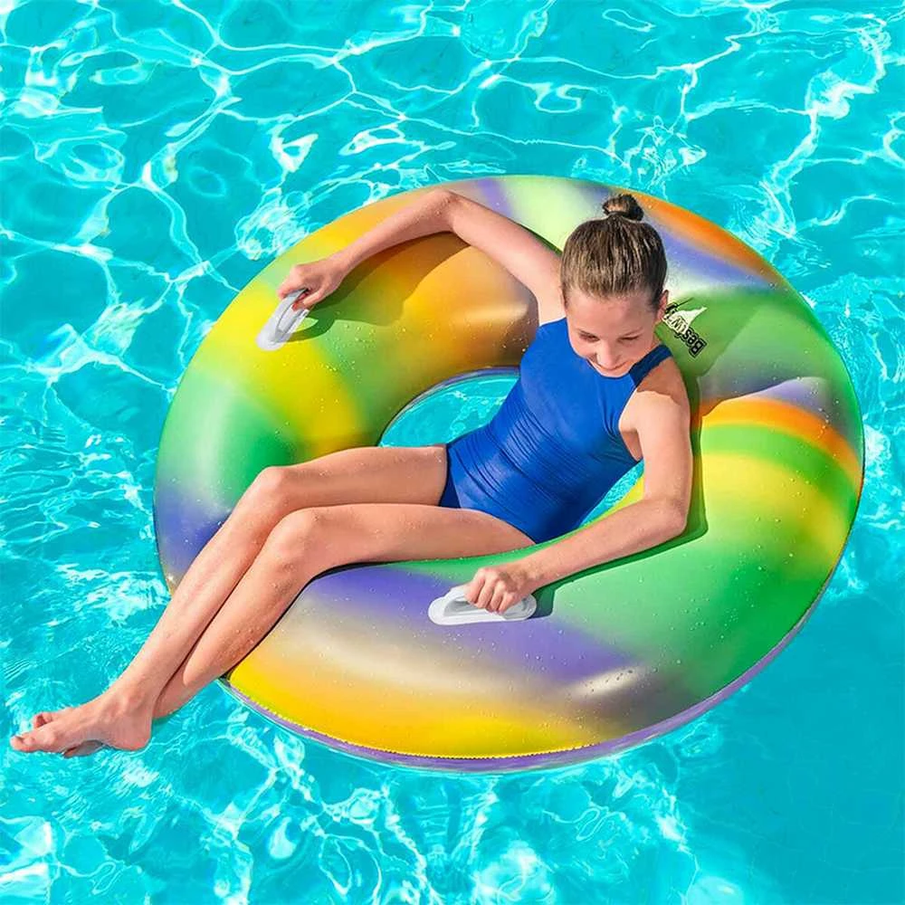 Plaukimo ratas Bestway Rainbow, Ø 119 cm