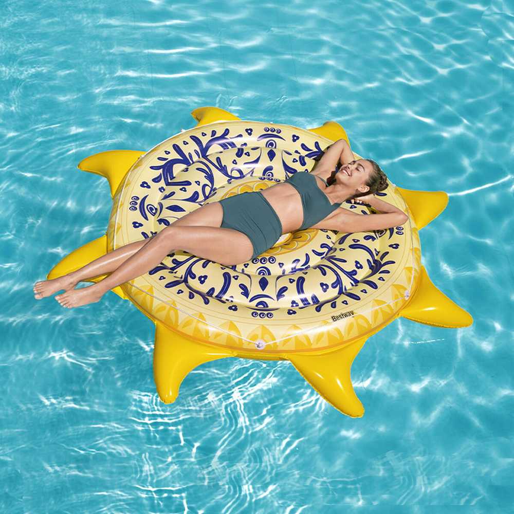 Pripučiamas žaislas BESTWAY Sunny Sicily Island, 226 x 226 cm