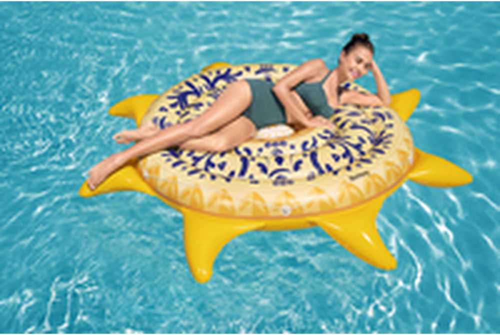 Pripučiamas žaislas BESTWAY Sunny Sicily Island, 226 x 226 cm