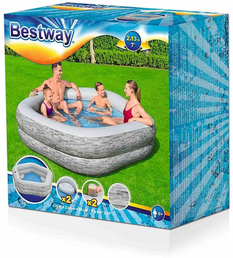 Baseinas 213x206x53cm su BESTWAY sėdynėmis