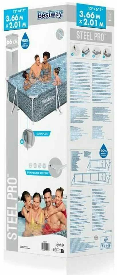 Plieninis "Pro Frame" baseinas 366x201x66cm BESTWAY