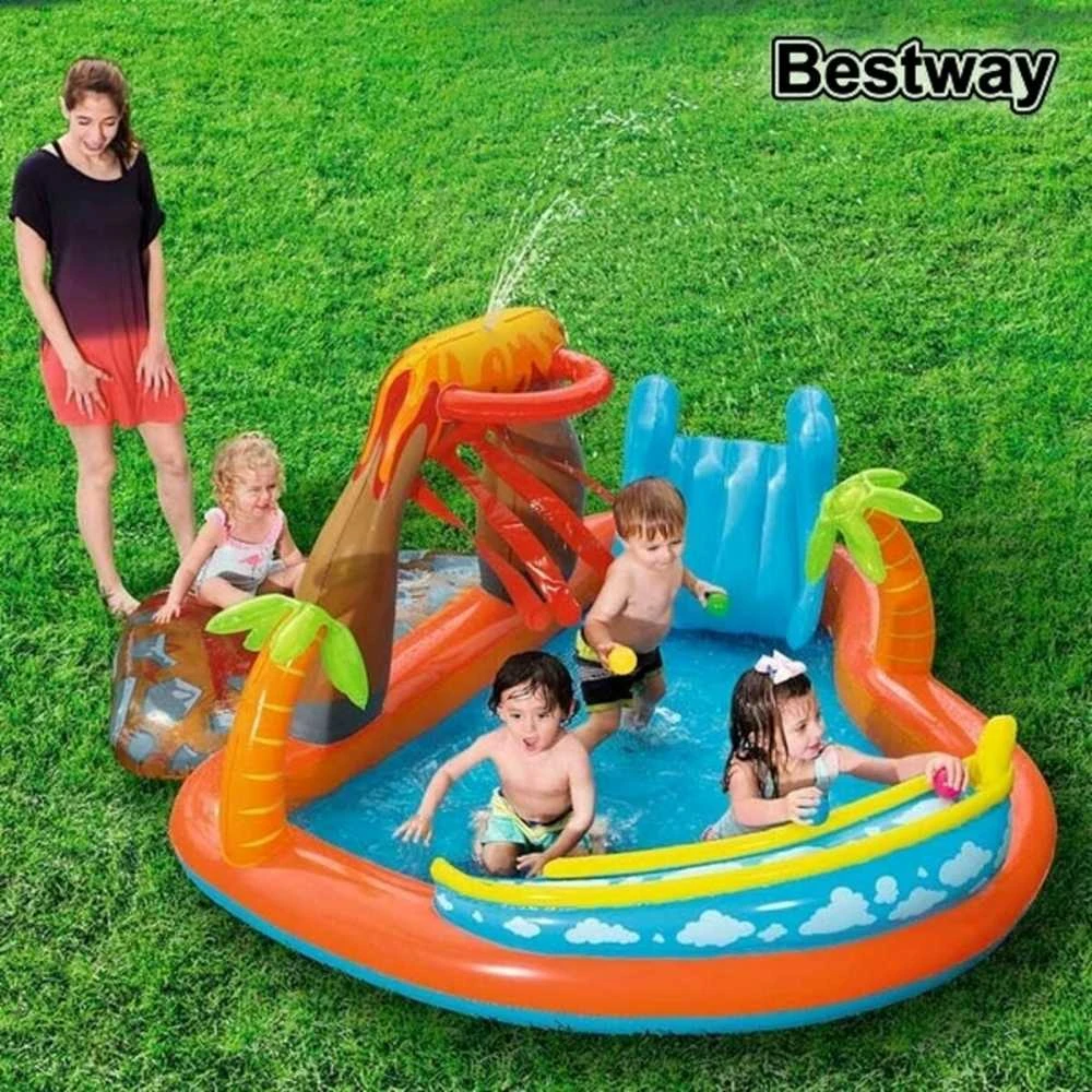 Bestway pripučiama žaidimų aikštelė - baseinas Ugnikalnis 265x265x104 cm (53069)