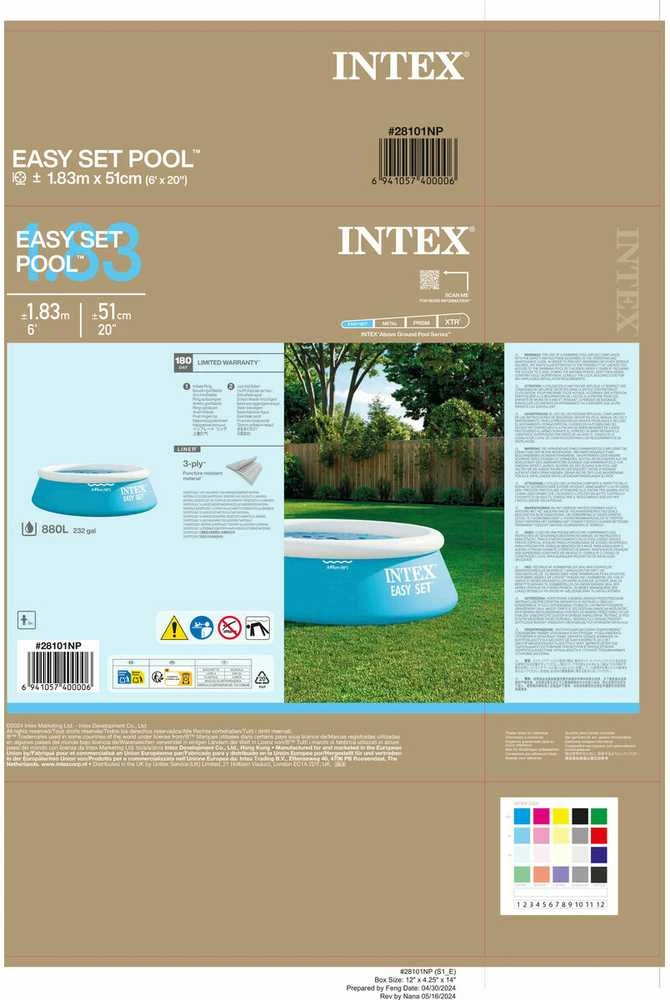 Baseinas INTEX Easy Set, 183 x 51 cm 28101NP