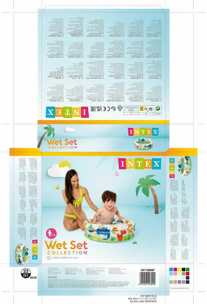 Pripučiamas vaikų baseinas - INTEX 57106NP vaikiškas baseinėlis