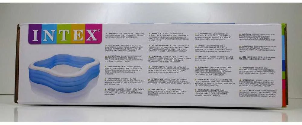 Pripučiamas baseinas INTEX Beach Wave Swim Center Pool 229x229x56cm